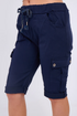 Ladies Italian Cargo Magic Cherry Berry Shorts