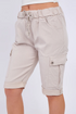 Ladies Italian Cargo Magic Cherry Berry Shorts