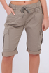 Ladies Italian Cargo Magic Cherry Berry Shorts
