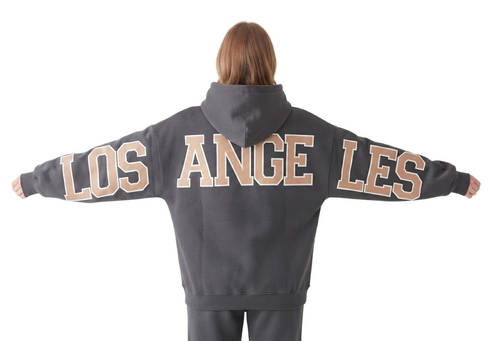 Women's Oversized "Los Angeles" Graphic Hoodie