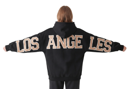 Women's Oversized "Los Angeles" Graphic Hoodie