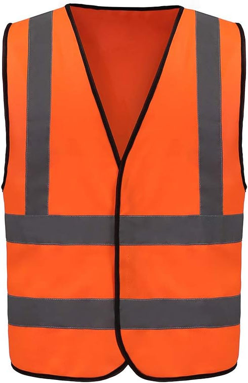 Hi Vis Executive Safety Vest Lightweight Work Waistcoat (Orange, Yellow, Orange/Navy, Yellow/Navy)