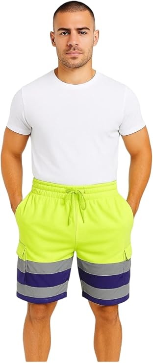Hi Viz Men Fleece Shorts