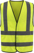 Hi Vis Executive Safety Vest Lightweight Work Waistcoat (Orange, Yellow, Orange/Navy, Yellow/Navy)