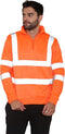 Men's Hi Vis Quarter Zip Sweatshirt – High Visibility Reflective Safety Work Jumper