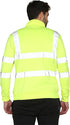 Men's Hi Vis Quarter Zip Sweatshirt – High Visibility Reflective Safety Work Jumper