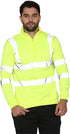 Men's Hi Vis Quarter Zip Sweatshirt – High Visibility Reflective Safety Work Jumper
