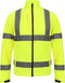 Men’s Hi-Vis Soft Shell Work Jacket Reflective Safety Coat, Water-Resistant Windproof Construction Outerwear ( Sizes S - 2XL )