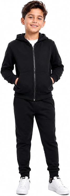 Kids' Zip Hoodie & Joggers Tracksuit Set | 6 Colours