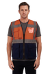 Executive Hi-Vis Safety Vest with Pockets & Zip | High-Visibility Reflective Workwear