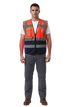 Executive Hi-Vis Safety Vest with Pockets & Zip | High-Visibility Reflective Workwear