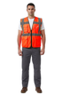 Executive Hi-Vis Safety Vest with Pockets & Zip | High-Visibility Reflective Workwear
