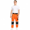 Hi-Vis Fleece Open Hem Work Joggers: Orange or Yellow, Plus Sizes S-2XL