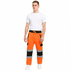 Hi-Vis Fleece Open Hem Work Joggers: Orange or Yellow, Plus Sizes S-2XL