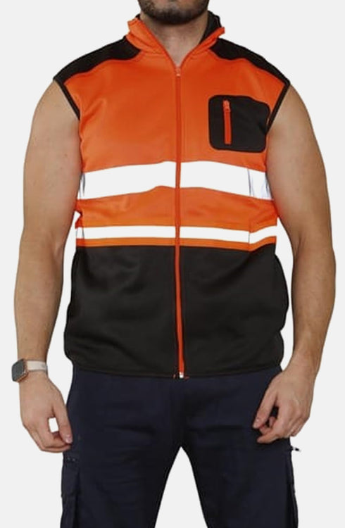 Hi Vis Bodywarmer Fleece Gilet Jacket