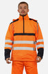 Men Hi Viz Rain Workwear Waterproof Hoodie Jacket