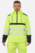 Men Hi Viz Rain Workwear Waterproof Hoodie Jacket