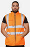 Hi Vis Bodywarmer Fleece Lined Reversible Gilet Jacket