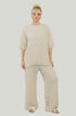 Women Popcorn Texture Top and Palazzo Trouser Co-Ord Set