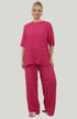 Women Popcorn Texture Top and Palazzo Trouser Co-Ord Set