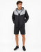 MOUNTAIN-X Men's 3-Piece Complete Coordinate Set Windbreaker, Tee & Shorts