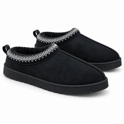 Women’s Faux Fur Lined Slip On Aztec slippers