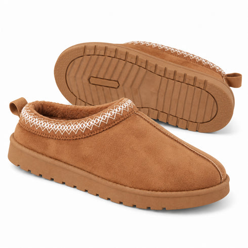 Women’s Faux Fur Lined Slip On Aztec slippers