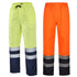 Men’s Heavy Waterproof Rain Trousers – Reflective Detail Overpants in Yellow/Navy & Orange/Navy (S–2XL)