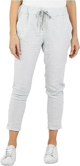 Women's Plain Magic Pants Comfy Stretch Lagenlook Ladies Yoga Trousers