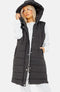 Women Longline Padded hooded Gilet
