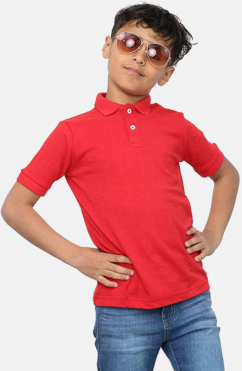 Child Plain Polo Shirts