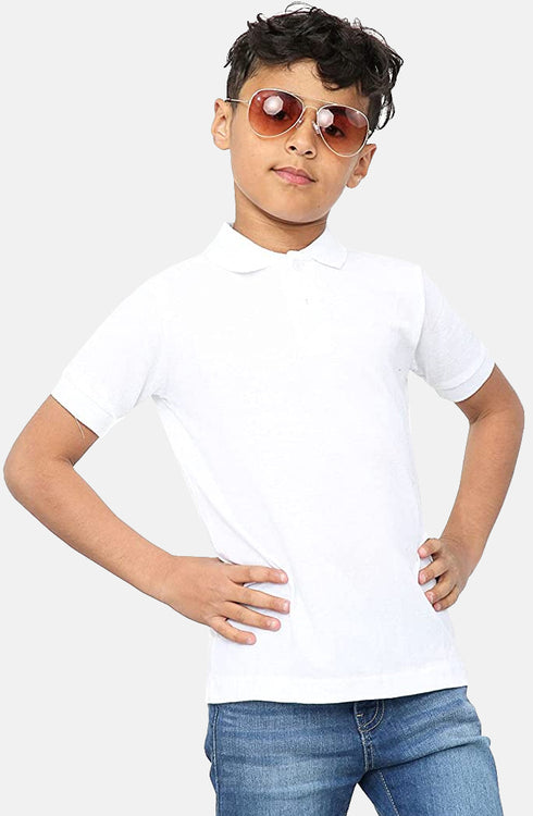 Child Plain Polo Shirts