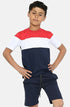 Kids Contrast Panel 2 Pieces Shirt & Short Set