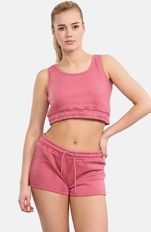 Women Crop Top & Short Summer Set