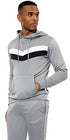 Men Chevron Contrast Panel Tracksuit Set