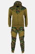 Kids Camouflage Print Contrast Panel Tracksuit Set