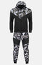 Kids Camouflage Print Contrast Panel Tracksuit Set