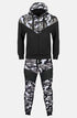 Kids Camouflage Print Contrast Panel Tracksuit Set