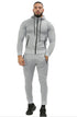 Men Plain Zip Up Tracksuit Set