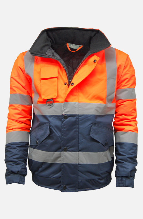 Men Hi Viz Bomber Jacket