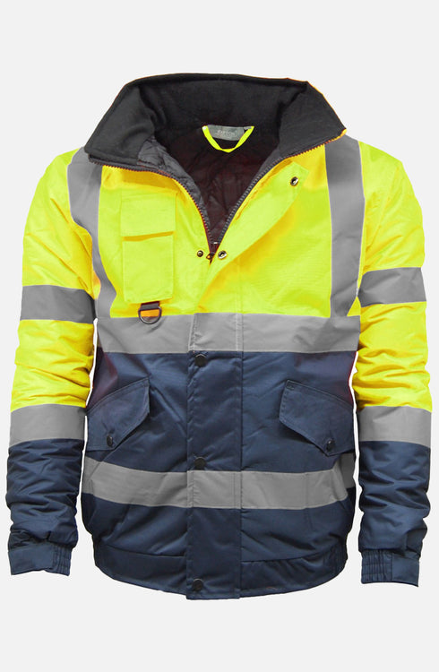 Men Hi Viz Bomber Jacket