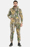 Men Jungle Printed Zip Up Hoodie Tracksuit Set