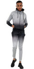 Men Casual 3D Gradient Zipper Hoodie Tracksuit