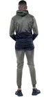 Men Casual 3D Gradient Zipper Hoodie Tracksuit