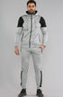 Men Contrast Panel Fleece Tracksuit