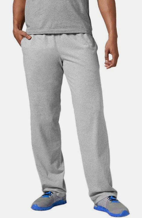 Men Open Hem Fleece Trouser Pant