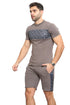 Men's Casual Sports Workout T-Shirt & Shorts Set