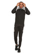 Men Plain Zipper Hoodie Warm Tracksuit