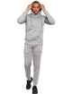 Men Plain Zipper Hoodie Warm Tracksuit