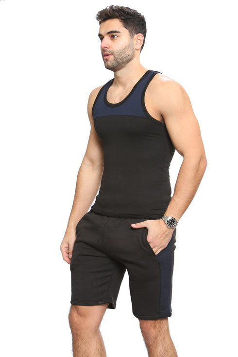 Men's Sports Workout Vest & Shorts Set